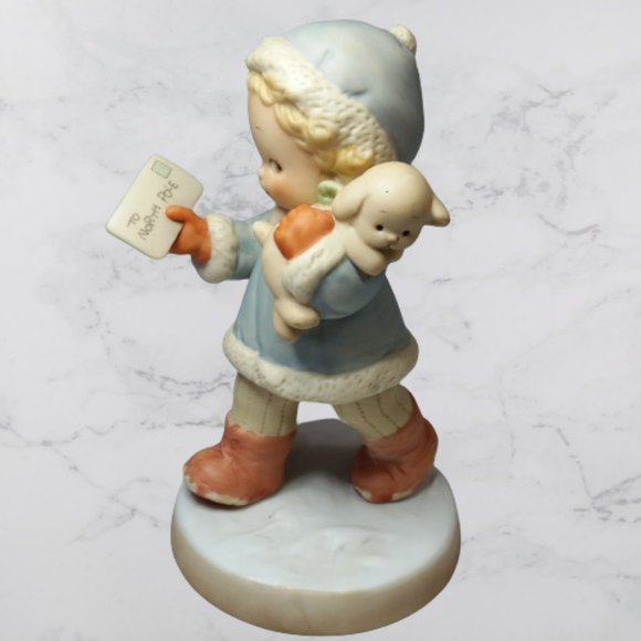 Memories of Yesterday "I Hope Santa is Home..." - 1988 Enesco Ceramic Figurine 1 - Picture 2 of 3